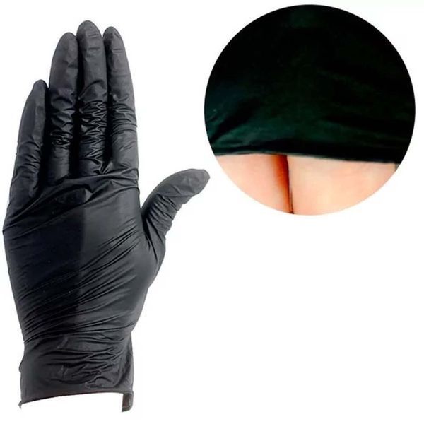 Рукавички нітрілові (чорні) SafeTouch Advanced Black MEDICOM 3,5 г 100шт XS 8720249904083 фото