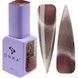 Гель лак DNKa, 12 ml Color #0154 - Темна рожево-персикова кішка з шимером - Котяче око GPDC0154 фото