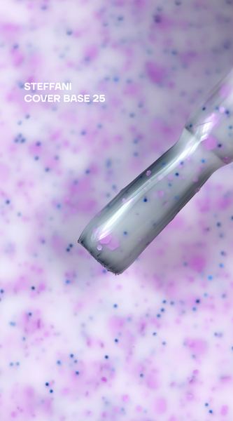 Rubber Base French(9мл). №25 - Молочна з бузковою поталлю SCB09-25 фото