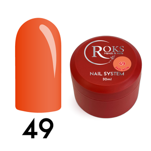 Cover Base - Без ТРО ROKS 30ml. №49 - Неонова оранжевий абрикос CBR30049 фото