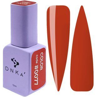 Гель лак DNKa, 12 ml Color #0077 - Помаранчево-червоний GPDC0077 фото
