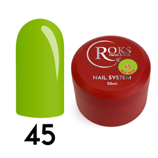 Cover Base - Без ТРО ROKS 50ml. №45 - Неонова салатова CBR50045 фото
