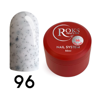 Cover Base - Без ТРО ROKS 50ml. №96 - Сіро-молочна із чорними крапками CBR50096 фото