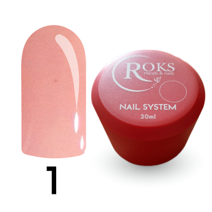 Cover Base - Без ТРО ROKS 30ml. №1- Темно рожева CBR30001 фото