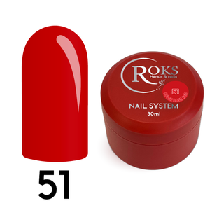 Cover Base - Без ТРО ROKS 30ml. №51 - Класична червона CBR30051 фото
