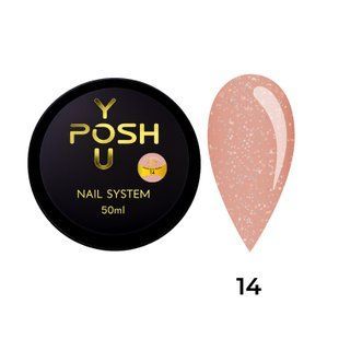 Cover Base - Без ТРО YOU POSH (50 ml). №14 - Бежево-персикова з голографічним шимером baseposh50014 фото