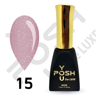 Cover Base - Без ТРО YOU POSH 12 ml. №15 - Фіолетово-рожева з голографічним шимером baseposh12015 фото
