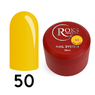Cover Base - Без ТРО ROKS 50ml. №50 - Неонова яскраво-жовта CBR50050 фото