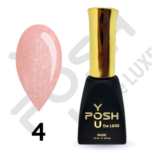 Cover Base - Без ТРО YOU POSH 12 ml. №4 - Рожево-бежева з сріблястим шимером baseposh12004 фото