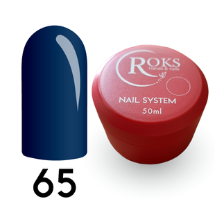 Cover Base - Без ТРО ROKS 50ml. №65 - Темно-синя CBR50065 фото