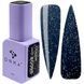 Гель лак DNKa, 12 ml Color #0098 - Напівпрозорий темно-синій з блискітками GPDC0098 фото 1