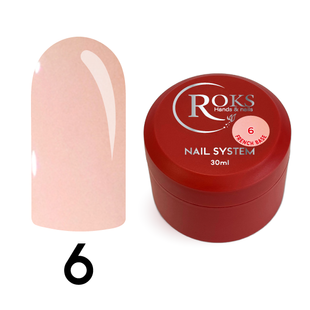 Cover Base - Без ТРО ROKS 30ml. №6 - Ніжно-рожева CBR30006 фото
