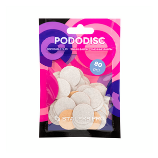 Змінні файли білі PODODISC STALEKS PRO M 80 грит (50 шт) PDF-20-80w фото