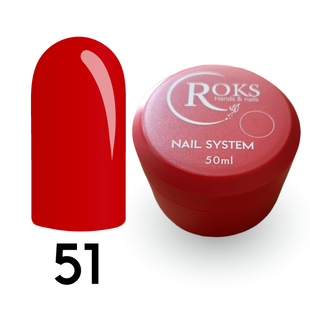 Cover Base - Без ТРО ROKS 50ml. №51 - Класична червона CBR50051 фото