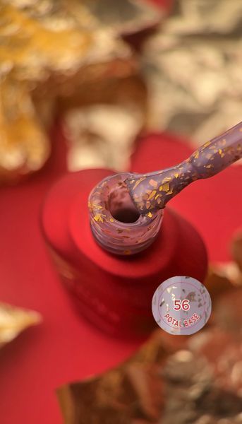 Cover Base - Без ТРО ROKS 30ml. №56 - Темна бежеваіз золотою поталлю CBR30056 фото
