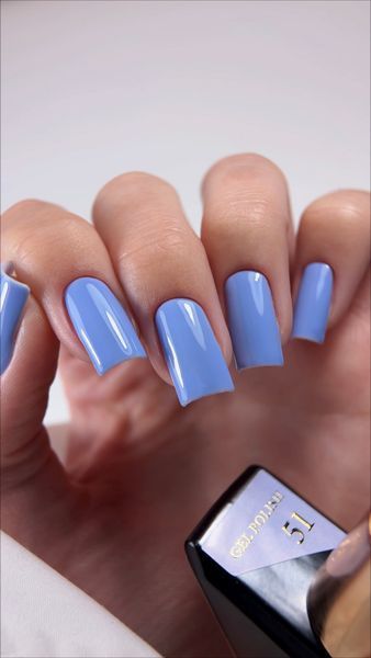 Гель лак - Без ТРО Steffani Color Gel polish №51 (9мл) - Небесно-блакитний SGP09-51 фото