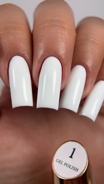 Гель лак - Без ТРО Steffani Color Gel polish №1 (9мл) - Білий SGP09-01 фото
