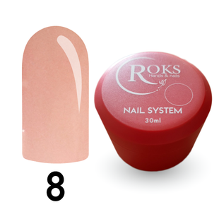 Cover Base - Без ТРО ROKS 30ml. №8 - Класична бежева CBR30008 фото
