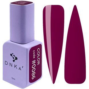 Гель лак DNKa, 12 ml Color #0086 - Виноградно-бордовий GPDC0086 фото
