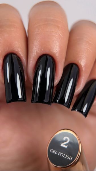 Гель лак - Без ТРО Steffani Color Gel polish №2 (9мл) - Чорний SGP09-02 фото