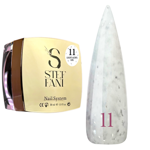 Light Acryl Gel Steffani 30 ml (Рідкий Акрил гель) №11 - Молочний з срібною поталлю steflightacryl30-11 фото