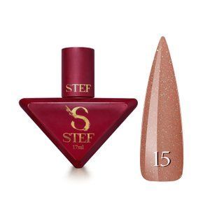 Rubber Base French(17 мл). №15 - Бежева з шимером SCB17-15 фото