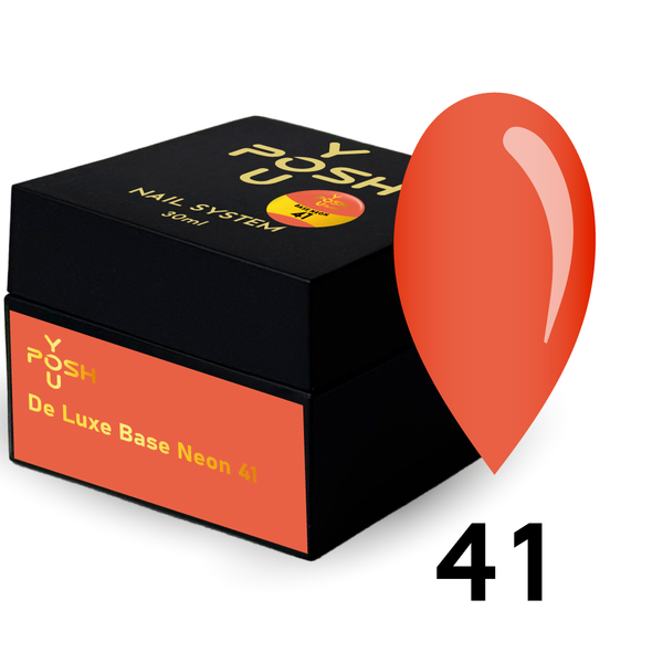 Cover Base - Без ТРО YOU POSH (30 ml). №41 - Неонова мандаринова baseposh30041 фото