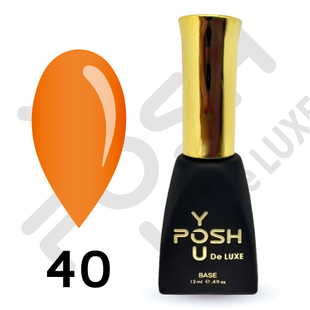 Cover Base - Без ТРО YOU POSH 12 ml. №40 - Неонова апельсинова baseposh12040 фото