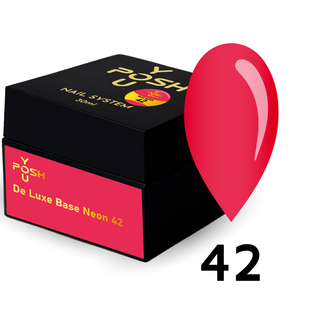 Cover Base - Без ТРО YOU POSH (30 ml). №42 - Неонова світло-червона baseposh30042 фото