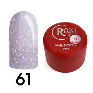 Cover Base - Без ТРО ROKS 30ml. №61 - Світла лілова світловідбиваюча CBR30061 фото