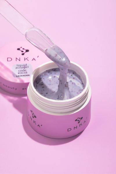 DNKa' Liquid Acrygel (15 ml). #0038 - Молочно-лавандовий з сухоцвітами LAD0038-15 фото