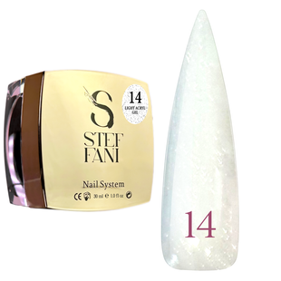 Light Acryl Gel Steffani 30 ml (Рідкий Акрил гель) №14 - Білий з шимером steflightacryl30-14 фото