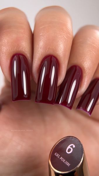 Гель лак - Без ТРО Steffani Color Gel polish №6 (9мл) - Бордовий SGP09-06 фото