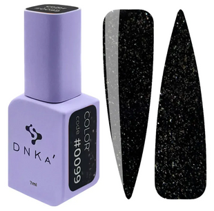 Гель лак DNKa, 7 ml Color #0099 - Чорний з шимером GPDC70099 фото