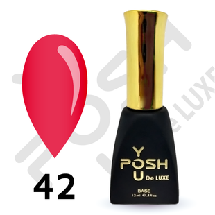 Cover Base - Без ТРО YOU POSH 12 ml. №42 - Неонова світло-червона baseposh12042 фото
