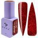 Гель лак DNKa, 12 ml Color #0091 - Червоний глітерний GPDC0091 фото 1