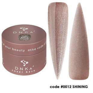 DNKa Cover Base, (30 ml). #0012 Shining - Світловідбиваюча бежева DNKA0012-30 фото