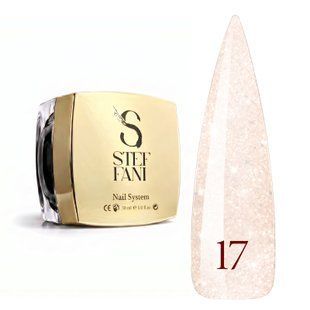 Light Acryl Gel Steffani 30 ml (Рідкий Акрил гель) №17 - Ніжно-бежевий з шимером steflightacryl30-17 фото