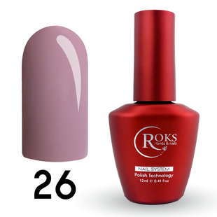 Cover Base - Без ТРО ROKS 12ml. №26 - Темна світло-бузкова CBR12026 фото
