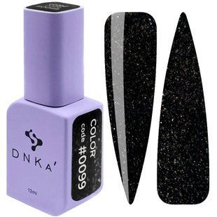Гель лак DNKa, 12 ml Color #0099 - Чорний з шимером GPDC0099 фото