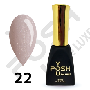 Cover Base - Без ТРО YOU POSH 12 ml. №22 - Світла ніжно-рожева з сріблястим шимером baseposh12022 фото