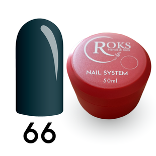 Cover Base - Без ТРО ROKS 50ml. №66 - Темно-сіра CBR50066 фото