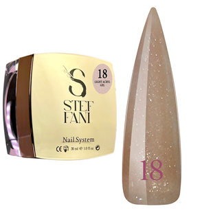 Light Acryl Gel Steffani 30 ml (Рідкий Акрил гель) №18 - Бежевий з шимером steflightacryl30-18 фото
