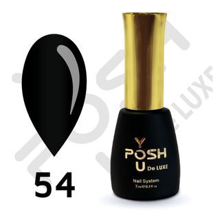 Гель лак - Без ТРО YOU POSH (7 ml). №54 - Чорний colorposh54 фото