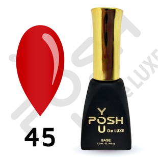 Cover Base - Без ТРО YOU POSH 12 ml. №45 - Насичена червона baseposh12045 фото