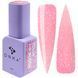 Гель лак DNKa, 12 ml Color #0094 - Напівпрозорий ніжно-рожевий з кольоровими блискітками GPDC0094 фото 1
