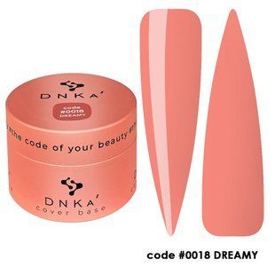 DNKa Cover Base, (30 ml). #0018 Dreamy - Персикова-рожева DNKA0018-30 фото