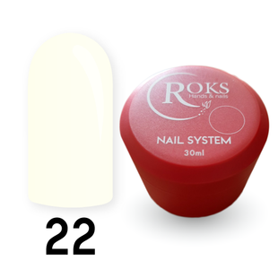 Cover Base - Без ТРО ROKS 30ml. №22 - Біла-молочна (щільна) CBR30022 фото