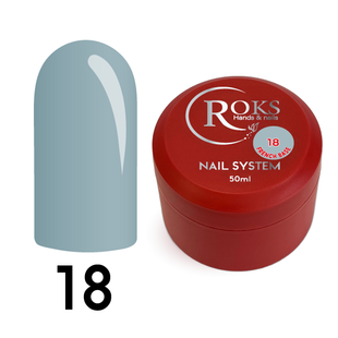 Cover Base - Без ТРО ROKS 50ml. №18 - Сіро-голуба CBR50018 фото