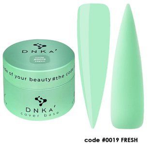 DNKa Cover Base, (30 ml). #0019 Fresh - Блідо-зелена (Бірюзова) DNKA0019-30 фото